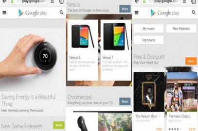 Google Play Store Mobil Tasarıma Kavuştu