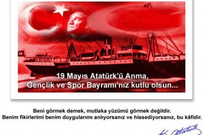 19 Mayıs Atatürk’ü Anma Gençlik ve Spor Bayramı Kutlu Olsun