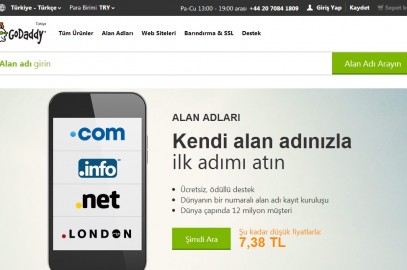 GoDaddy Türkçeleşti